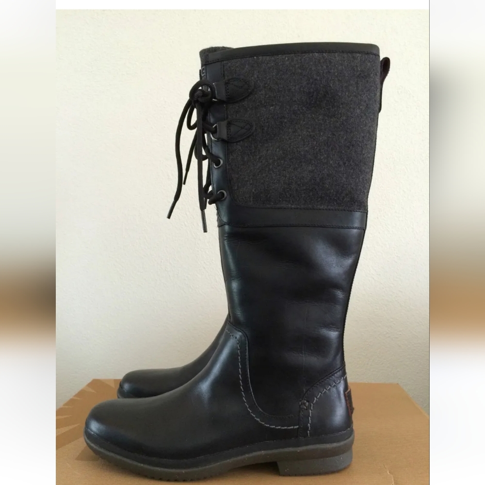 UGG Leather and Wool Boots